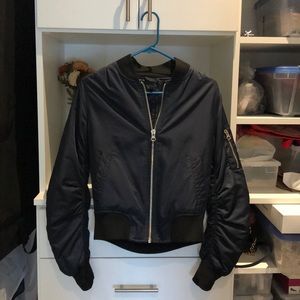 Topshop | navy bomber jacket